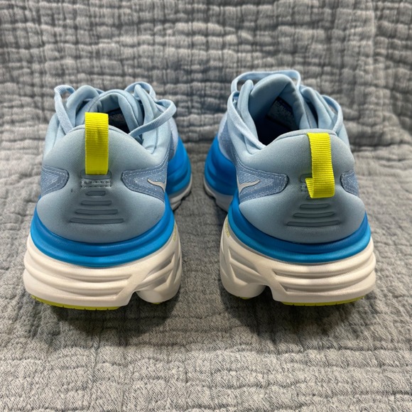 NEW Hoka One One Bondi 8 -Mens 10D -Airy Blue/ Diva Blue - Running Shoes - Picture 5 of 8